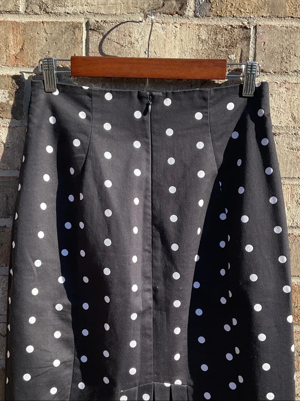 Take 50% OFF- Worthington Black and White Polka Dot Pencil Skirt, Size-6